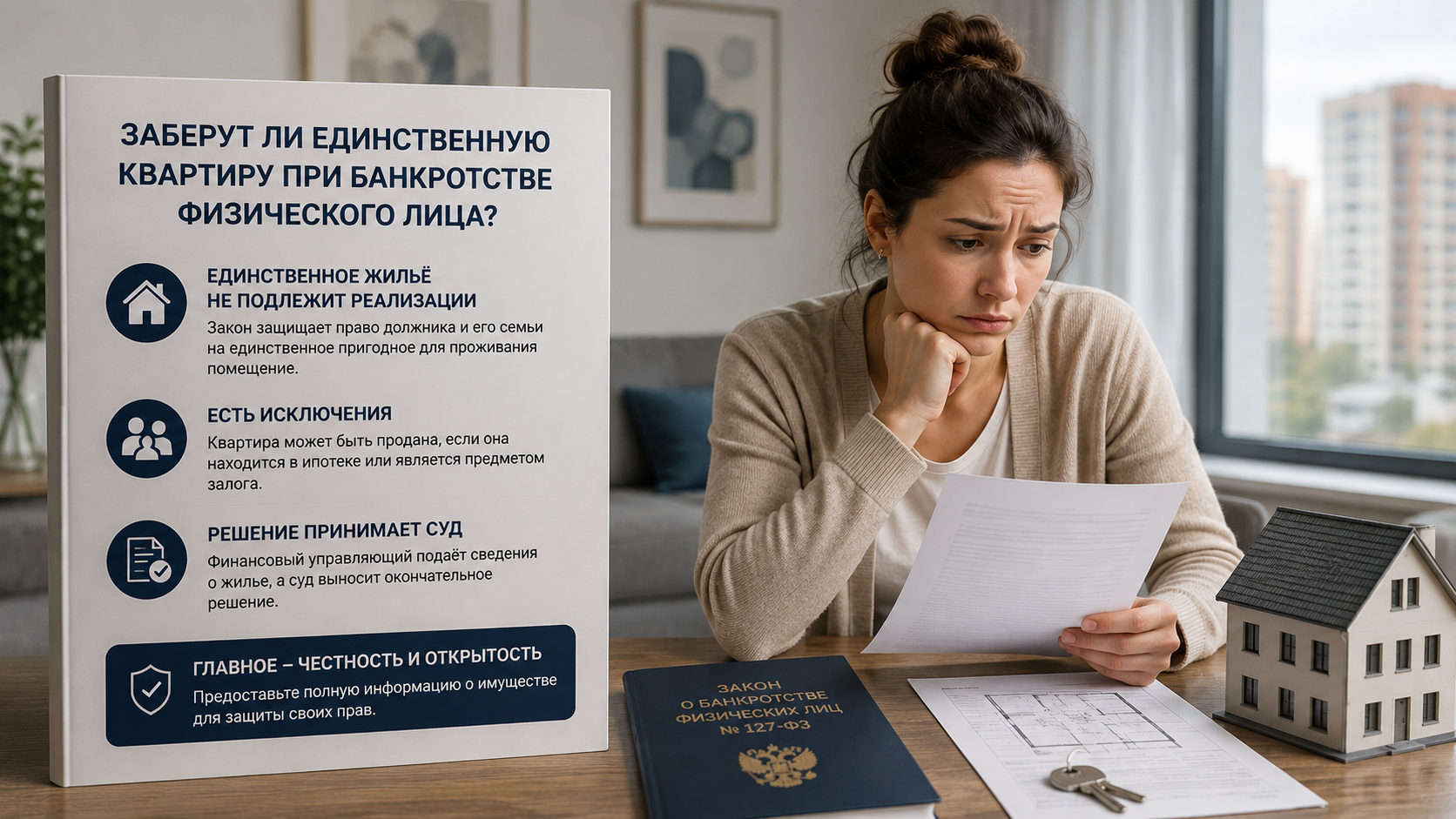 Заберут ли единственную квартиру при банкротстве